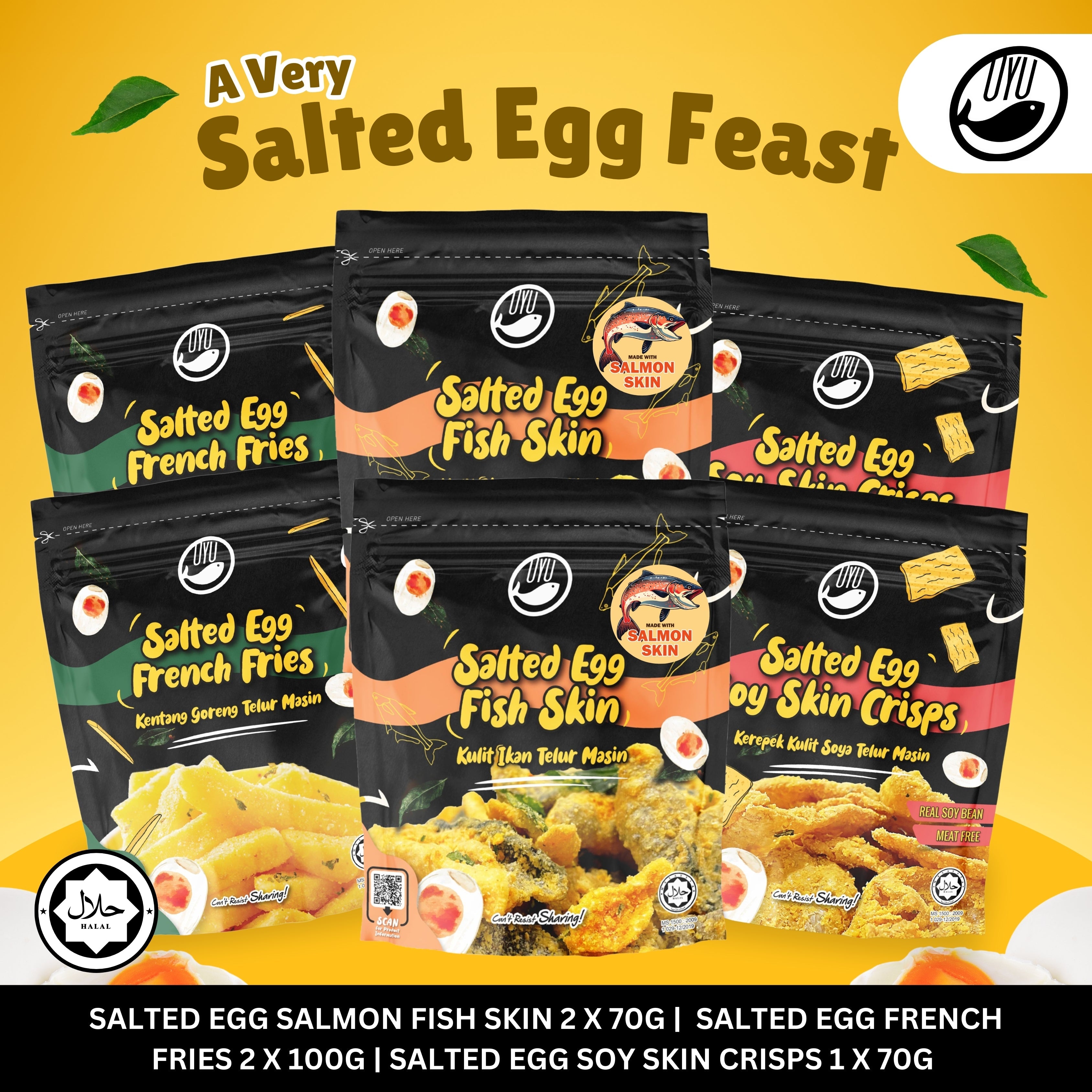 SALTED EGG SNACKS by OYU!